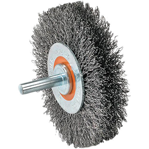 Mounted Wire Brush, 5/8" Arbor NTL Industrial