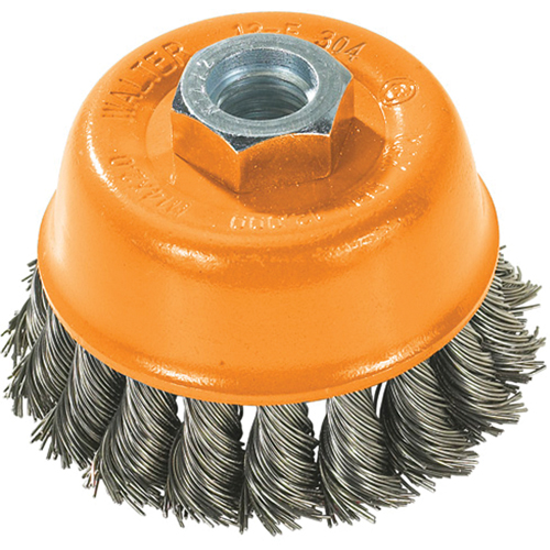 Brosse-boisseau, 3" dia. x 5/8"-11 arbre NTL Industrial