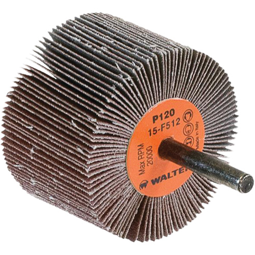 Flap Wheels-Coolcut Flap Wheels, Aluminum Oxide, 120 Grit, 2-1/2" x 1-1/2" x 1/4" NTL Industrial