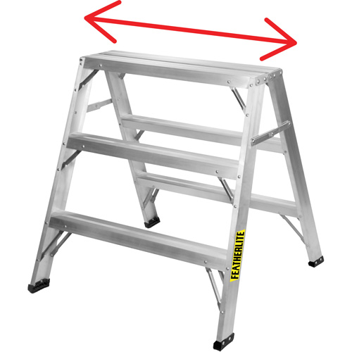 Chevalet de sciage industriel, 2' ha x 31,9375" la x 23,50" pr, Capacit&eacute; de 300 lb, Aluminium NTL Industrial