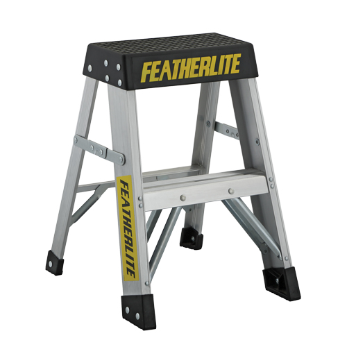 Industrial Extra Heavy-Duty Step Stool/Ladders, 2', Aluminum, 300 lbs. Capacity, Type 1A NTL Industrial