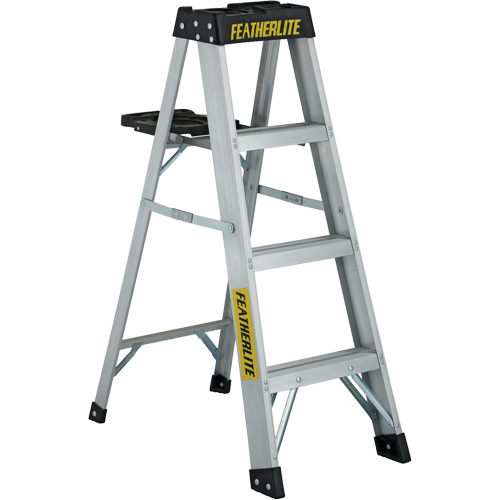 3400 Series Industrial Extra Heavy-Duty Step Ladder, 4', Aluminum, 300 lbs. Capacity, Type 1A NTL Industrial