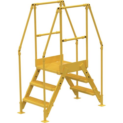 Crossover Ladder, 66-1/2" Overall Span, 30" H x 36" D, 24" Step Width NTL Industrial