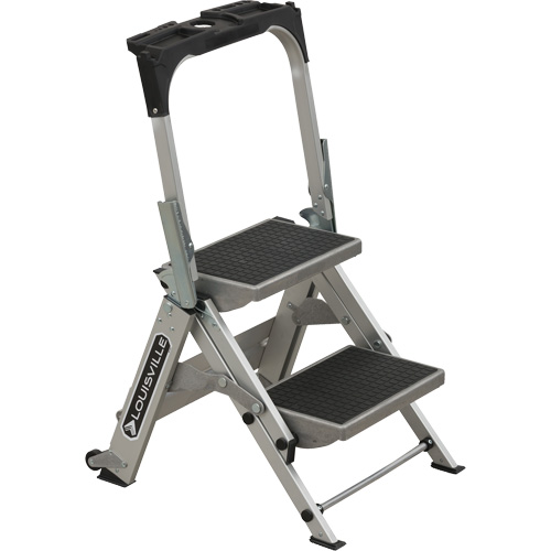 &eacute;chelle escabeau avec roues pivotantes, 2 marches, 23" x 21" x Hauteur 34,50" NTL Industrial