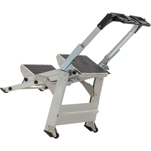 &eacute;chelle escabeau avec roues pivotantes, 2 marches, 23" x 21" x Hauteur 34,50" NTL Industrial