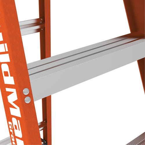 BuildMan&reg; Step Ladder, 4', Fibreglass, 300 lbs. Capacity, Type 1A NTL Industrial