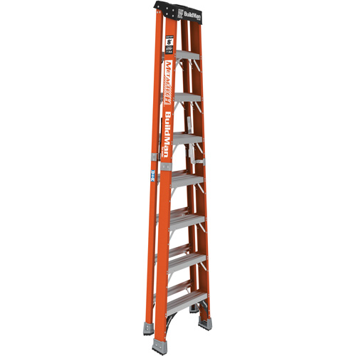 BuildMan&reg; Step Ladder, 8', Fibreglass, 375 lbs. Capacity, Type 1AA NTL Industrial