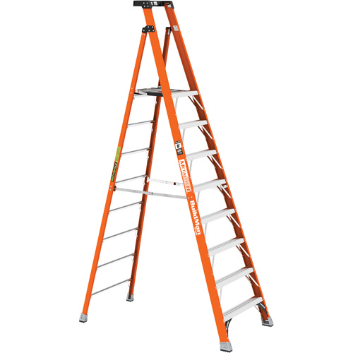 Safespace Platform Step Ladder, 8', 300 lbs. Cap. NTL Industrial