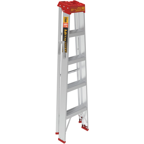 Step Ladder, 5', Aluminum, 200 lbs. Capacity, Type 3 NTL Industrial