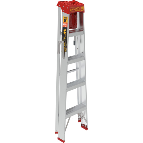 Step Ladder with Paint Tray, 5', Aluminum, 200 lbs. Capacity, Type 3 NTL Industrial