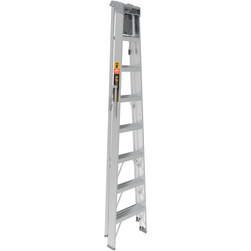 Step Ladder with Paint Tray, 8', Aluminum, 225 lbs. Capacity, Type 2 NTL Industrial
