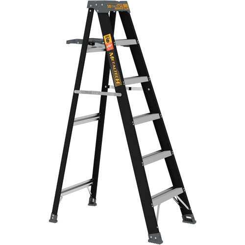 Step Ladder with Paint Tray, 6', Fibreglass, 250 lbs. Capacity, Type 1 NTL Industrial