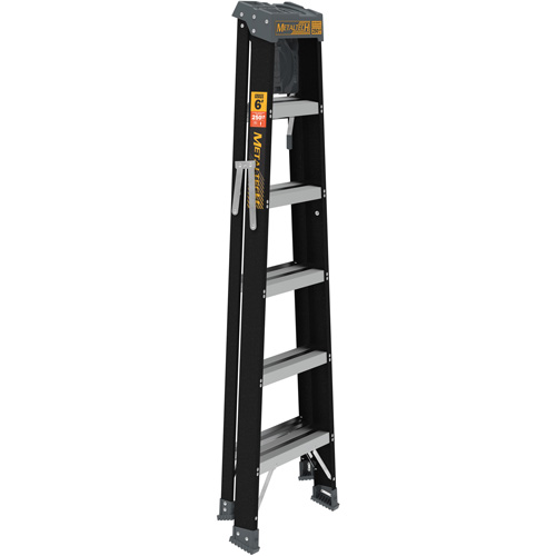 Step Ladder with Paint Tray, 6', Fibreglass, 250 lbs. Capacity, Type 1 NTL Industrial