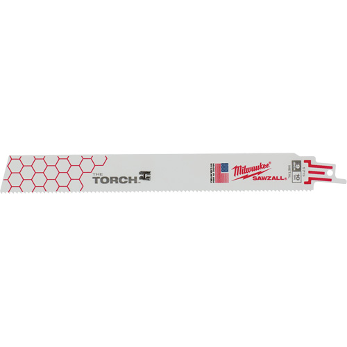 The Torch Sawzall&reg; Blades, Bi-Metal, 10 TPI, 9" L x 1" W NTL Industrial