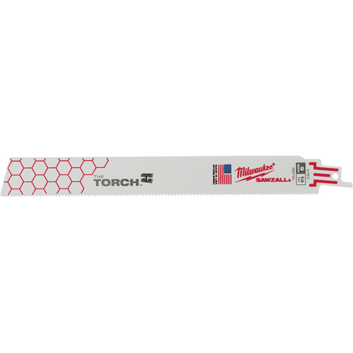 The Torch Sawzall&reg; Blade, Bi-Metal, 14 TPI, 9" L x 1" W NTL Industrial