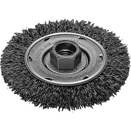 Twist Know Wire Wheel, 4" Dia., 0.02" Fill, 5/8"-11 Arbor, Stainless Steel NTL Industrial