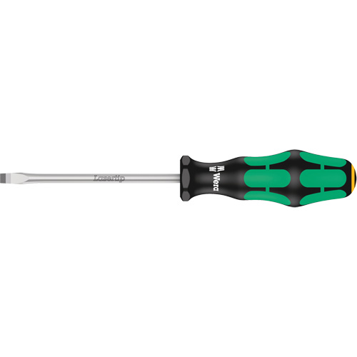 Tapered Slotted Screwdriver, 1/2", 10/1/2" L, Plastic Handle NTL Industrial