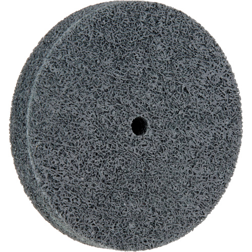 Meule homog&egrave;ne &agrave; faible densit&eacute; de s&eacute;rie 500 Standard Abrasives, 3" x 1/2", Arbre de 1/4", Grain de Fin, Carbure de silicium NTL Industrial