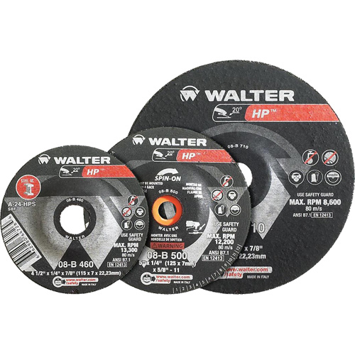 HP Combo Depressed Center Combination Wheel, 3" x 1/8", 3/8" Arbor, Type 27 NTL Industrial