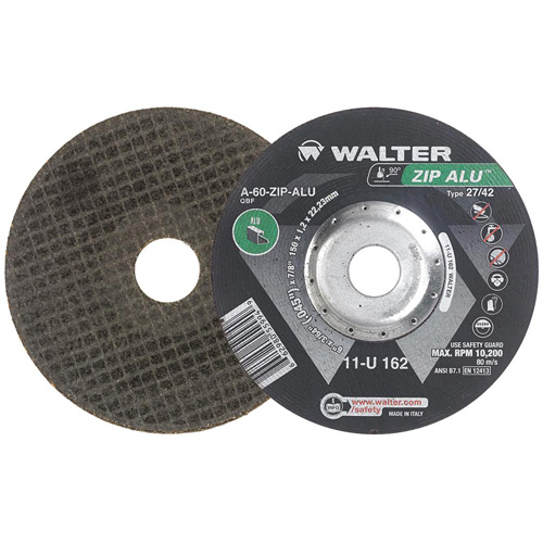 Zip Alu Cut-Off Wheel, 6" x 3/64", 7/8" Arbor, Type 27, Aluminum Oxide, 10200 RPM NTL Industrial