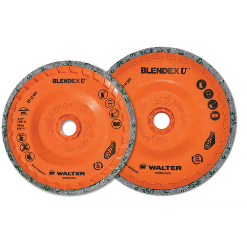 Blendex U Finishing Cup Disc, 4-1/2" Dia., Fine Grit, Silicon Carbide NTL Industrial