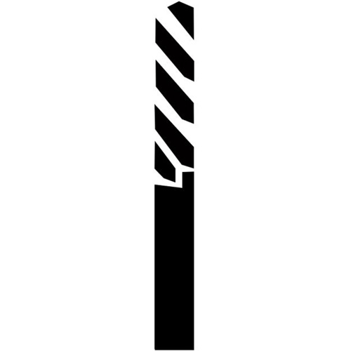 Through-Hole Carbide Tipped Drill, 1/4" Diameter NTL Industrial