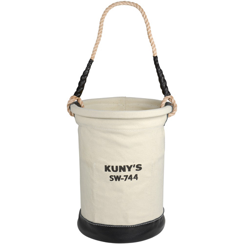 Heavy-Duty Buckets, 11" L x 11" W x 16" H, Canvas, Beige NTL Industrial