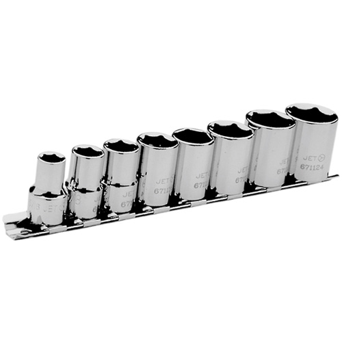 SAE Socket Set, 8 Pcs, 3/8" Drive Size NTL Industrial