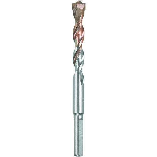 Foret &agrave; 4 cannelures pour marteau &agrave; percussion, 1/2", Tige 3 m&eacute;plats, Carbure NTL Industrial