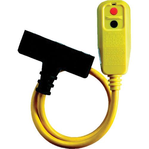 Cordons &agrave; trois prises avec disjoncteur de fuite &agrave; la terre, 120 V, 15 A, Cordon de 2' NTL Industrial
