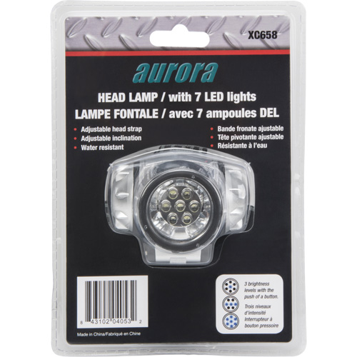 Headlamp, LED, 28 Lumens, 20 Hrs. Run Time, AAA Batteries NTL Industrial