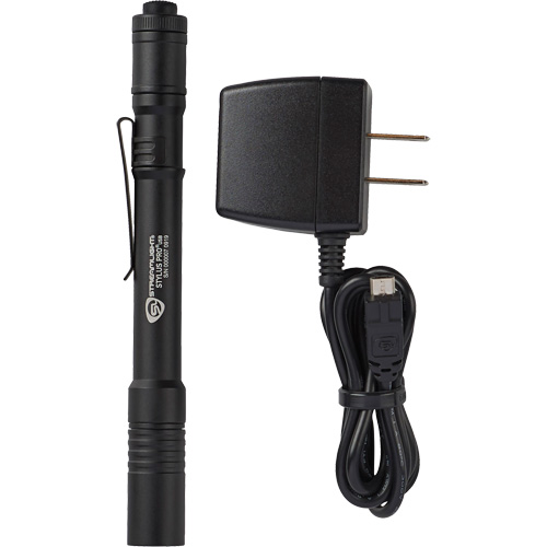 Lampe stylo USB Stylus Pro, DEL, 350 lumens, Corps en Aluminium, piles Rechargeable, Compris NTL Industrial
