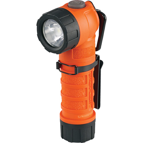 PolyTac&reg; 90 X Right Angle Flashlight, LED, CR123A Batteries, Polymer NTL Industrial