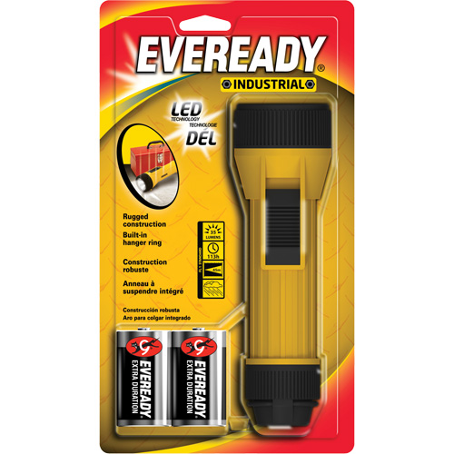 Lampe de poche industrielle et &eacute;conomique Eveready, DEL, 35 lumens, Piles D NTL Industrial