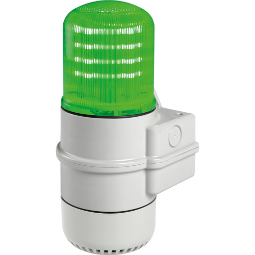 Streamline&reg; Modular Multifunctional LED Beacons, Continuous/Flashing/Rotating, Green NTL Industrial