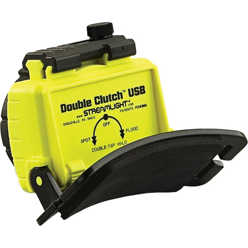 Double Clutch USB Headlamp, LED, 125 Lumens, 3.5 Hrs. Run Time, Rechargeable Batteries NTL Industrial
