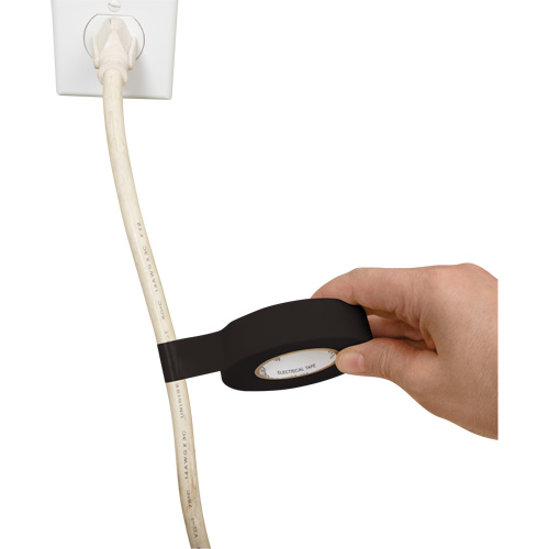 Electrical Tape, 19 mm (3/4") x 18 M (60'), Black, 7 mils NTL Industrial