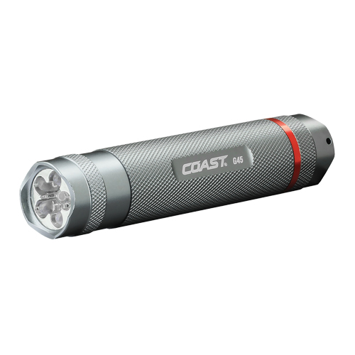 G45 Flashlight, LED, 385 Lumens, AAA Batteries NTL Industrial