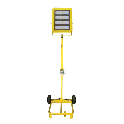 Chariot d'&eacute;clairage &agrave; t&ecirc;te unique avec treuil, DEL, 200 W, 30000 lumens, Boîtier en Aluminium NTL Industrial