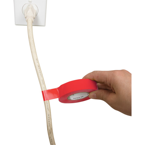 Electrical Tape, 19 mm (3/4") x 18 M (60'), Red, 7 mils NTL Industrial