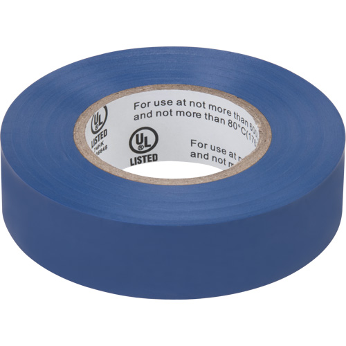Electrical Tape, 19 mm (3/4") x 18 M (60'), Blue, 7 mils NTL Industrial