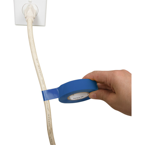 Electrical Tape, 19 mm (3/4") x 18 M (60'), Blue, 7 mils NTL Industrial