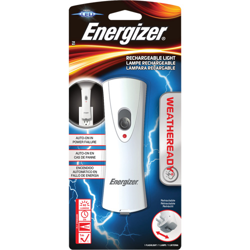 Lampe de poche Weatheready, DEL, 40 lumens, Piles Rechargeable NTL Industrial