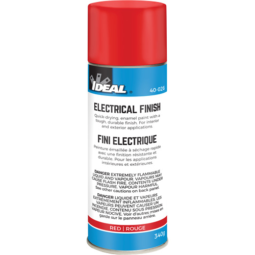 Quick-Dry Enamel Electrical Finish Paint, Aerosol Can, Red NTL Industrial