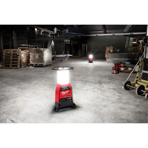 M18 Radius Site Light & Charger with One-Key, LED, 4800/9000/2500 Lumens, Plastic Housing NTL Industrial