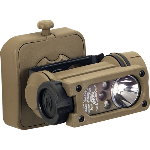 Sidewinder Compact&reg; II Military Model Hands Free Light, LED, 55 Lumens, 6 Hrs. Run Time, AA Batteries NTL Industrial