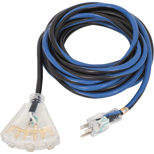 JLEC-1425 Rallonge de qualit&eacute; professionnelle, Int&eacute;rieur/ext&eacute;rieur, SJTOW, AWG 14, 15 A, 25' NTL Industrial