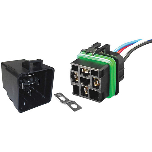 Weather-Resistant Sealed Relay & Pigtail Combo Pack, Mini-Breaker, 30 Amps, 24 V NTL Industrial