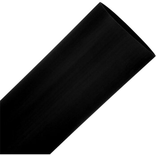 Black Heat Shrink Tubing, Thin Wall, 100', 0.75" (19.05 mm) - 1.5" (38.1 mm) NTL Industrial