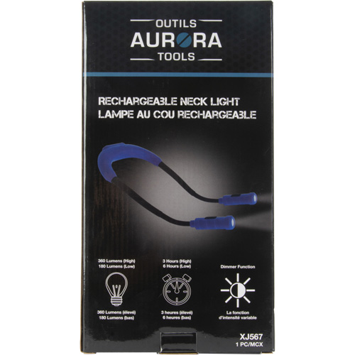 Lampe de travail, Lampe tour de cou, Rechargeable, 300 lumens NTL Industrial